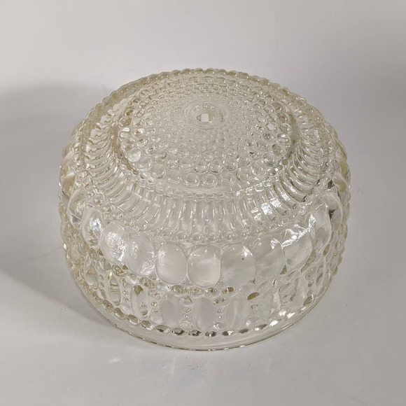 Vintage Art Deco Bubble Glass Ceiling Light Cover, Vintage Hobnail Light Fixture - Picture 2 of 10